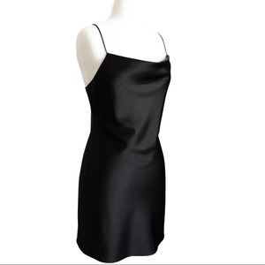Alice + Olivia Black Harmony Mini Slip Dress 2 XS